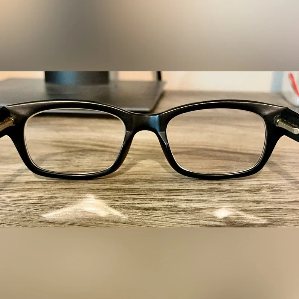 Enhance 3854 50/21/145‎ Black Frame Rectangular Glasses / Carrying Case